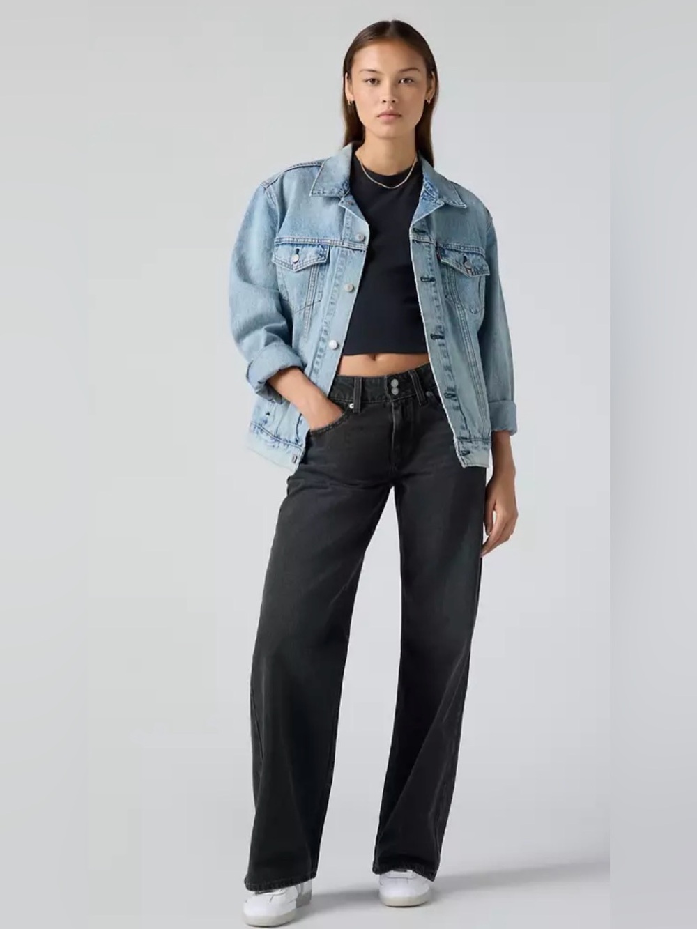 👖 Levi's Superlow Loose Black Jeans - size: 24 (waist) - NWT 👖